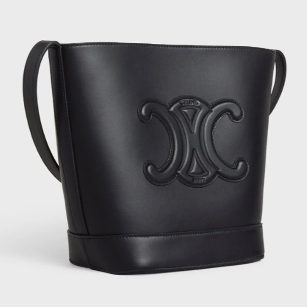 CELINE Triomphe Cuir bucket bag - Picture 2 of 4